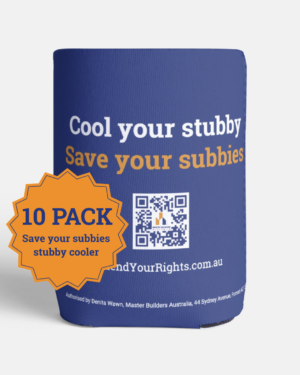 “Save A Subbie” – Stubby cooler 10 pack